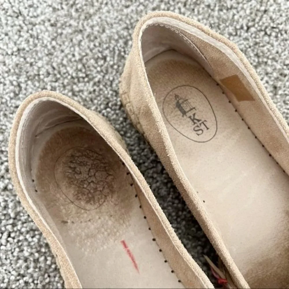 Suede Tassel Slip On Braided Espadrille Flats Boho‎ Bohemian Vacation Spain 38
